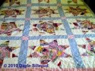 Colorful patchwork quilt