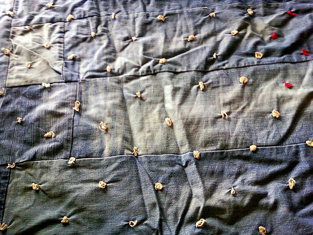 Antique denim quilt