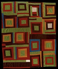 Gees Bend 
Housetop quilt