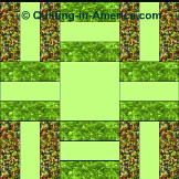 Roman Square 9-patch quilt block