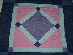 Diamond in the Square quilt