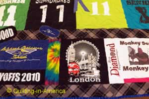 High school t-shirt memory quilt